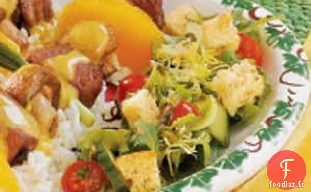 Croûtons de salade d'aneth