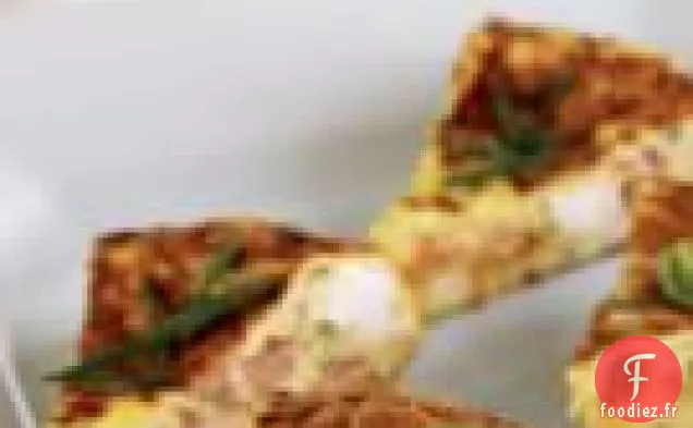 Frittata à l'Oignon de Printemps et au Saumon Fumé