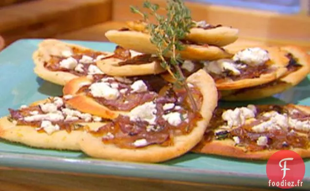 Mini Focaccia aux oignons caramélisés