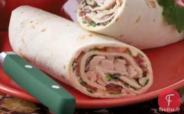 Wraps au poulet végétarien