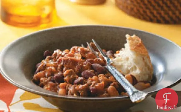 Dîner à deux casseroles