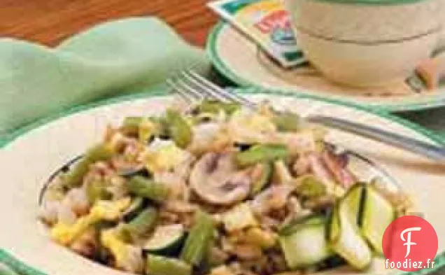 Sauté de riz aux légumes