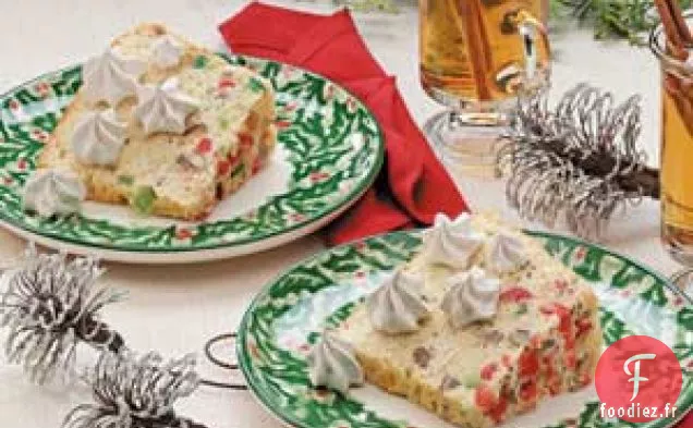 Gâteau aux fruits en mousseline