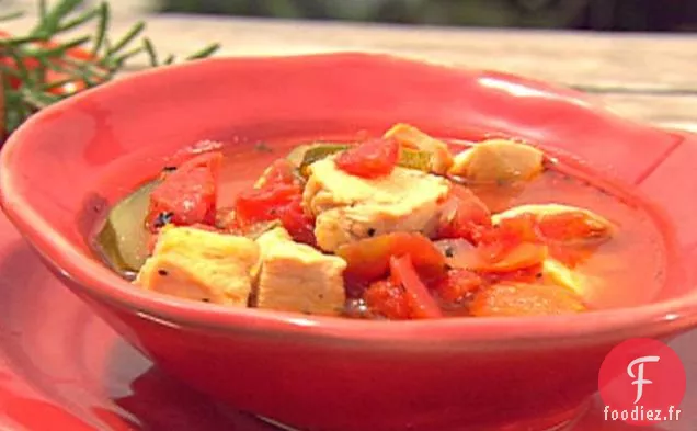 Soupe italienne au poulet et aux légumes