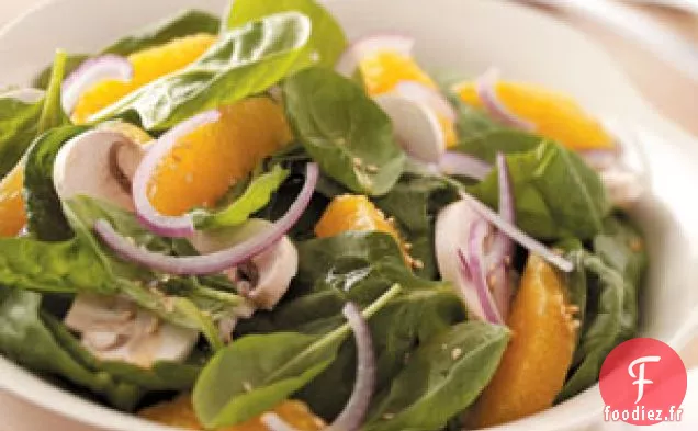 Salade d'épinards à l'orange et au citron vert