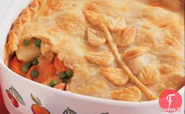 Tourte au poulet et aux légumes