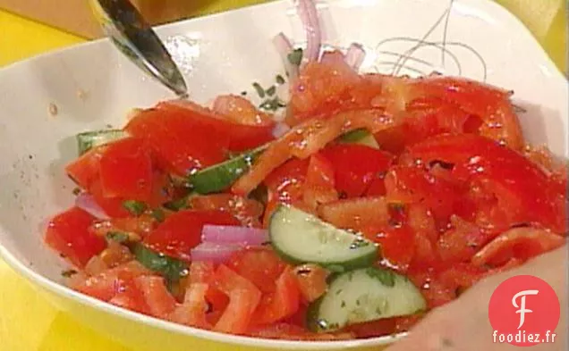 Salade de concombre et tomates
