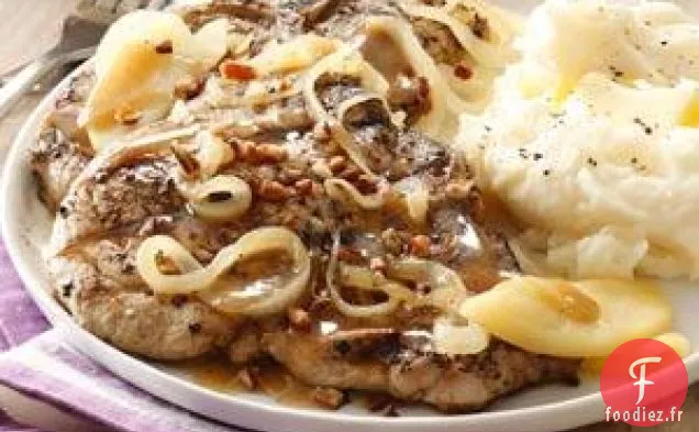 Côtelettes de porc grillées au beurre d'érable