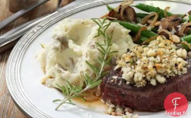 Purée de pommes de terre au romarin et à l'ail