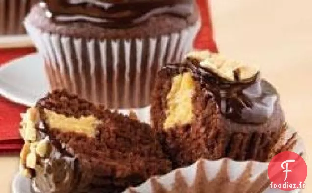 Cupcakes au chocolat et au beurre de cacahuète par KRAFT