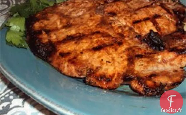 Côtelettes de porc barbecue à l'italienne