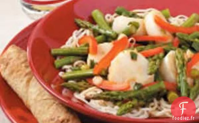 Pétoncles Sautés et Asperges