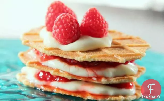 Pouding Vanille Framboise Napoléon