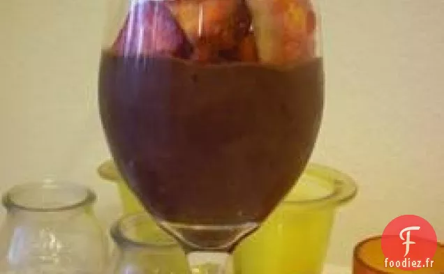 Délicieux pudding au chocolat végétalien