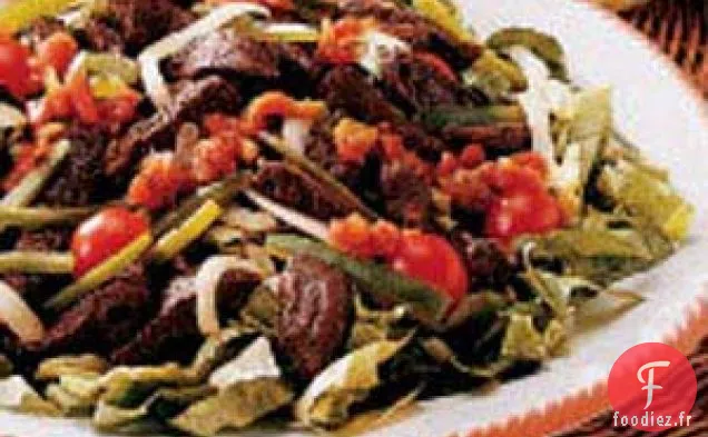 Salade de steak piquante