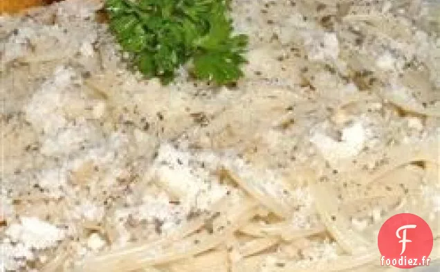 Spaghetti à l'ail et au basilic