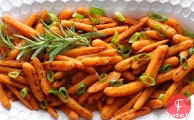 Petites carottes rôties au romarin