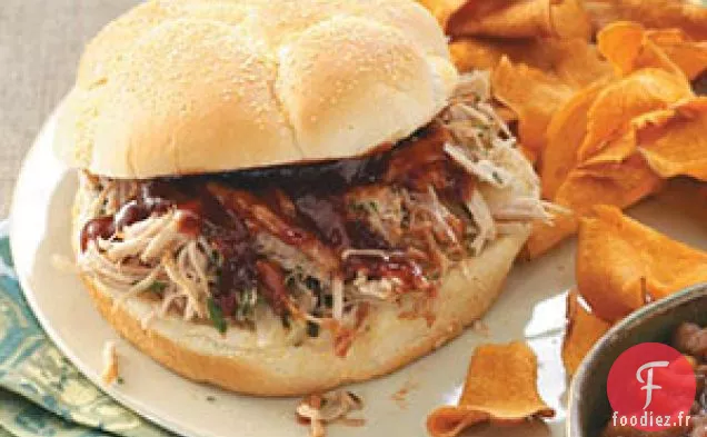 Porc effiloché au mojito