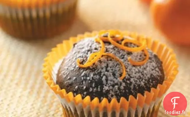 Cupcakes au chocolat et aux agrumes