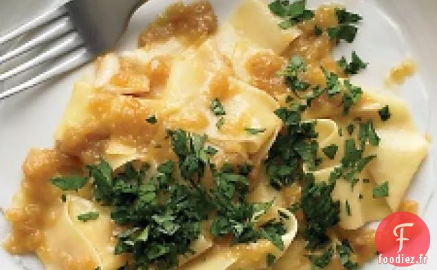 Pappardelle Aux Oignons Caramélisés