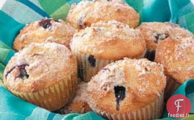Muffins au citron et aux myrtilles
