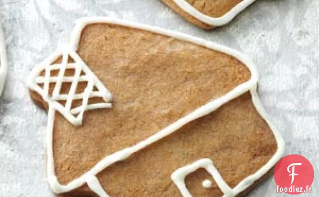 Biscuits au pain d'épices avec glaçage à la crème au beurre