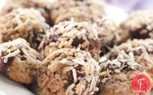 Boules de neige à la noix de coco enrobées de chocolat