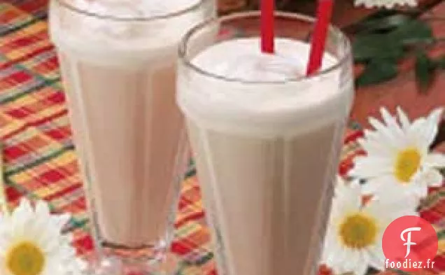 Shakes maltés au chocolat givré