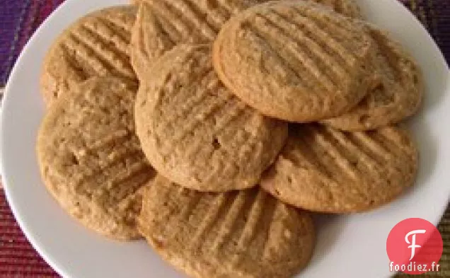 Biscuits faciles au beurre de cacahuète et au blé entier