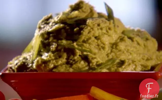 Trempette aux pois et poireaux