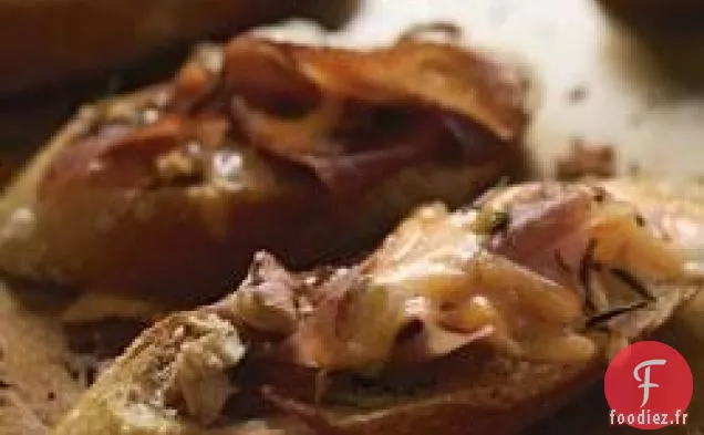 Crostini aux figues et au prosciutto