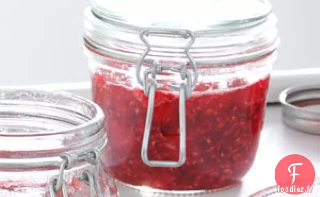 Sauce aux framboises au congélateur