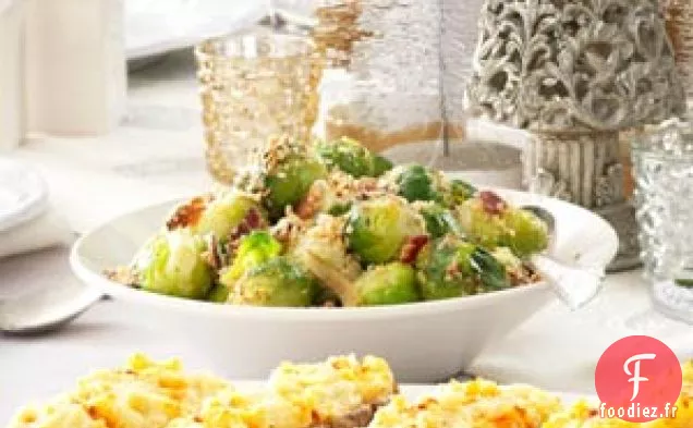 Choux de Bruxelles glacés au balsamique