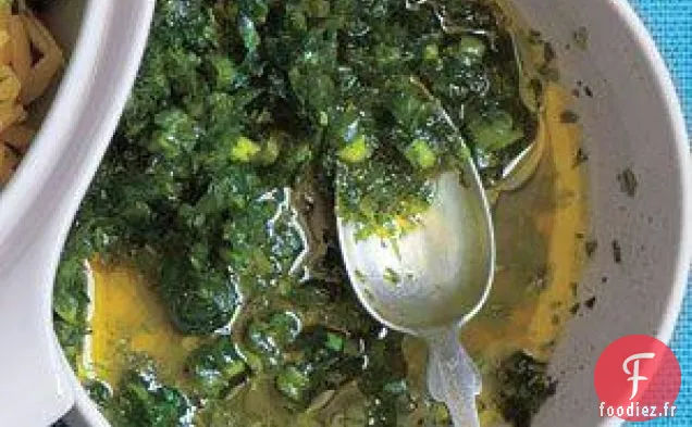 Recette De Relish À La Menthe Et Aux Oignons Verts