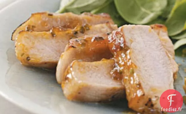 Côtelettes de porc à la sauce aux abricots
