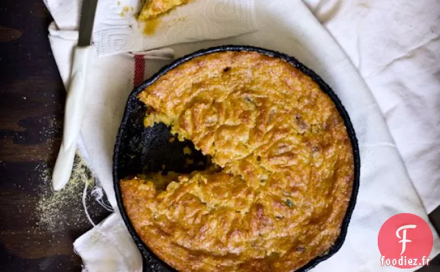 Pain De Maïs Jalapeno Aux Oignons Caramélisés