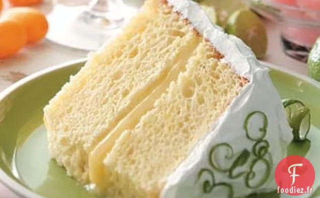 Gâteau mousseline au citron vert