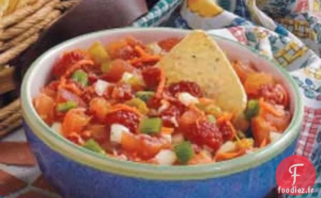 Salsa aux tomates et aux framboises