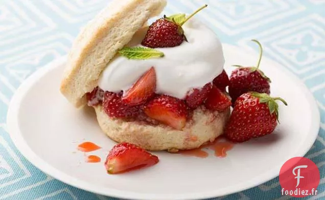 Shortcakes aux fraises individuels