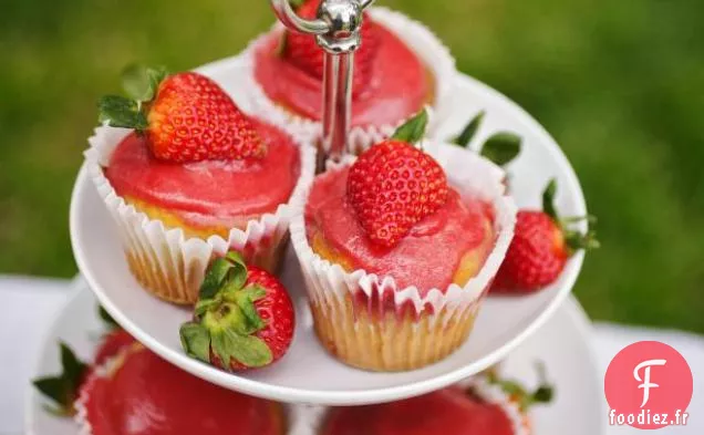 Cupcakes aux fraises de Lizzie