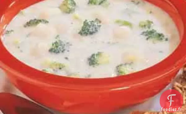 Soupe de pommes de terre au brocoli