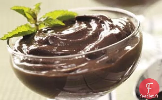Pudding au chocolat et à la menthe