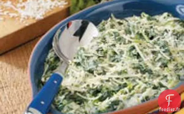 Épinards à la crème rapide