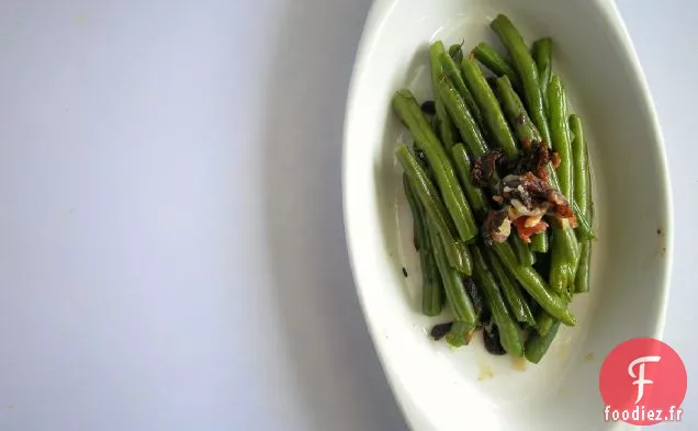 Haricots Verts Au Bacon Et Échalotes
