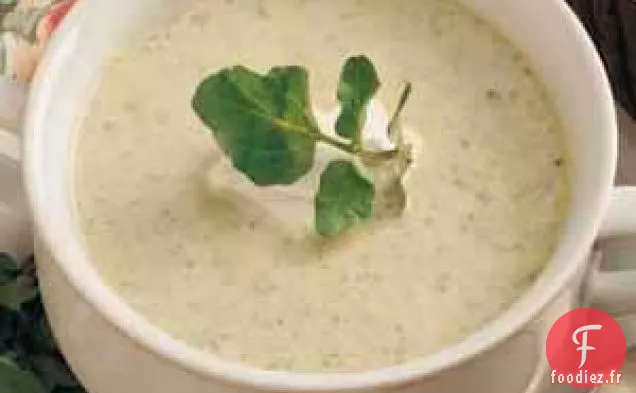 Soupe aux asperges et au cresson