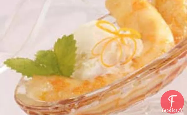 Bananes au four à la sauce à l'orange