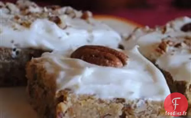 "Brownies" à la citrouille et aux pacanes