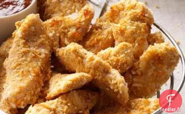 Lanières de dinde en croûte de noix de coco