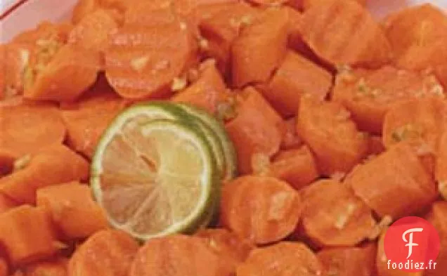 Carottes au gingembre et au citron vert