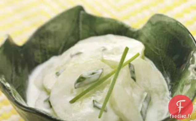 Salade de concombre crémeuse relookée